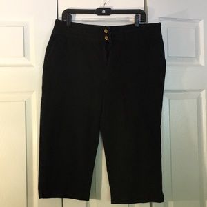 Ralph Lauren black crop / Capri pants size 14